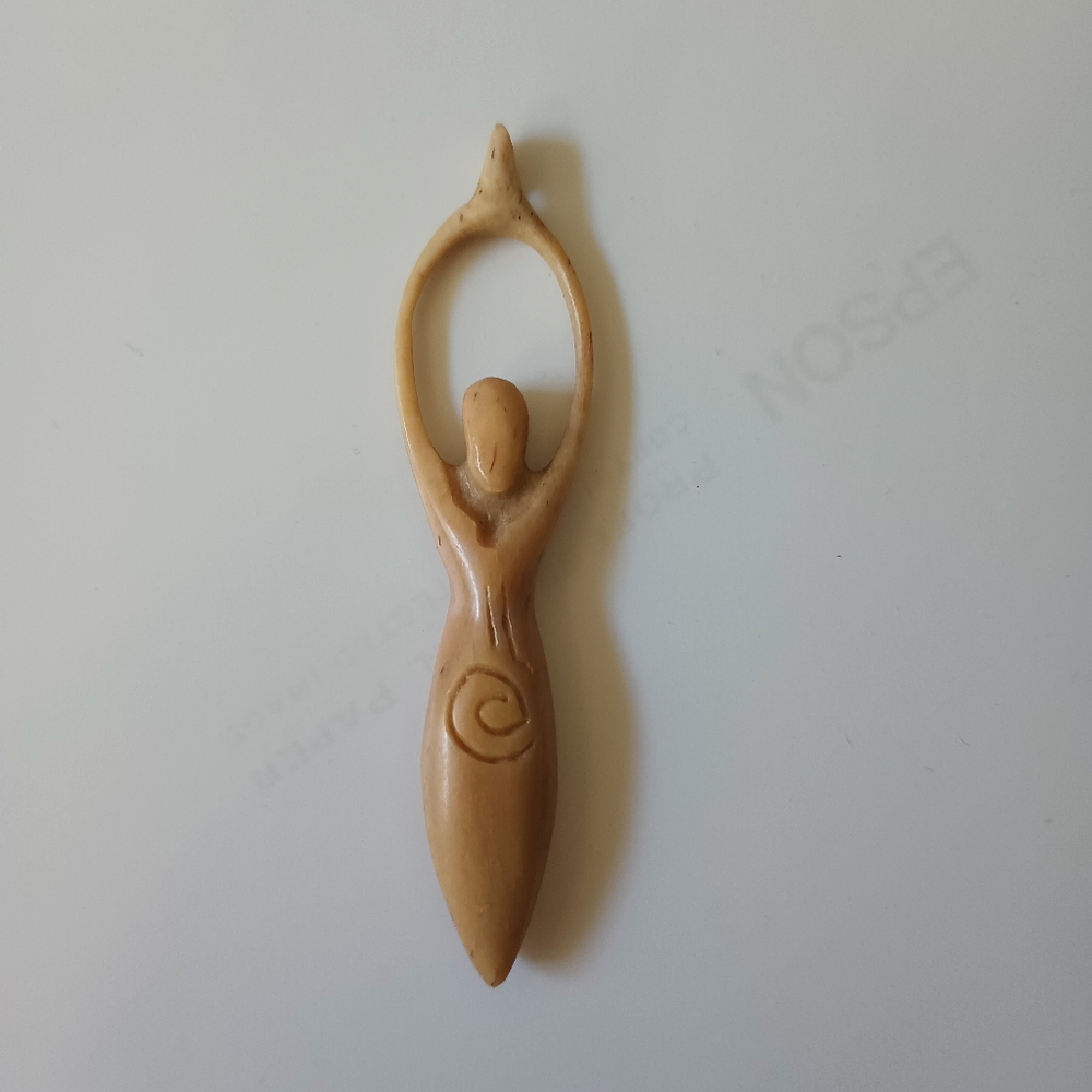 Fertility stone carved pendant